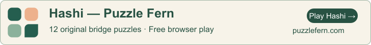 Hashi — Puzzle Fern banner