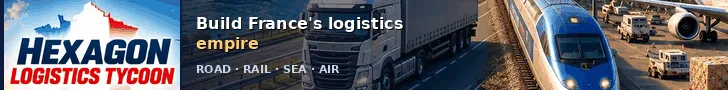 Hexagon logistics Tycoon banner