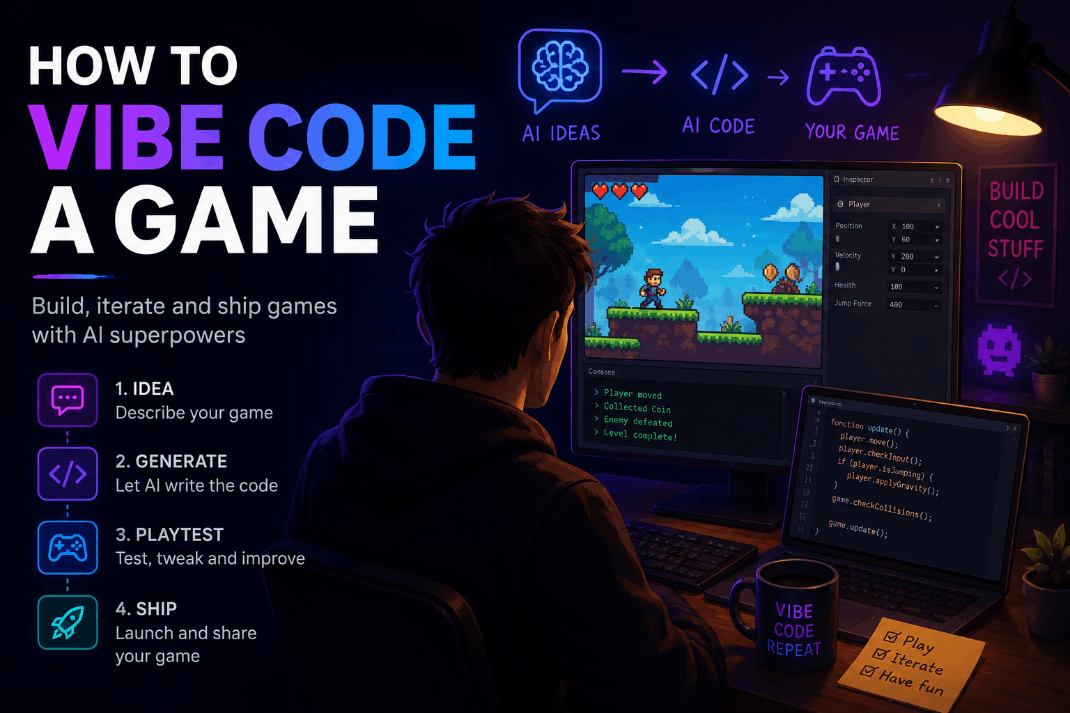 How to Vibe Code a Game in a Weekend?