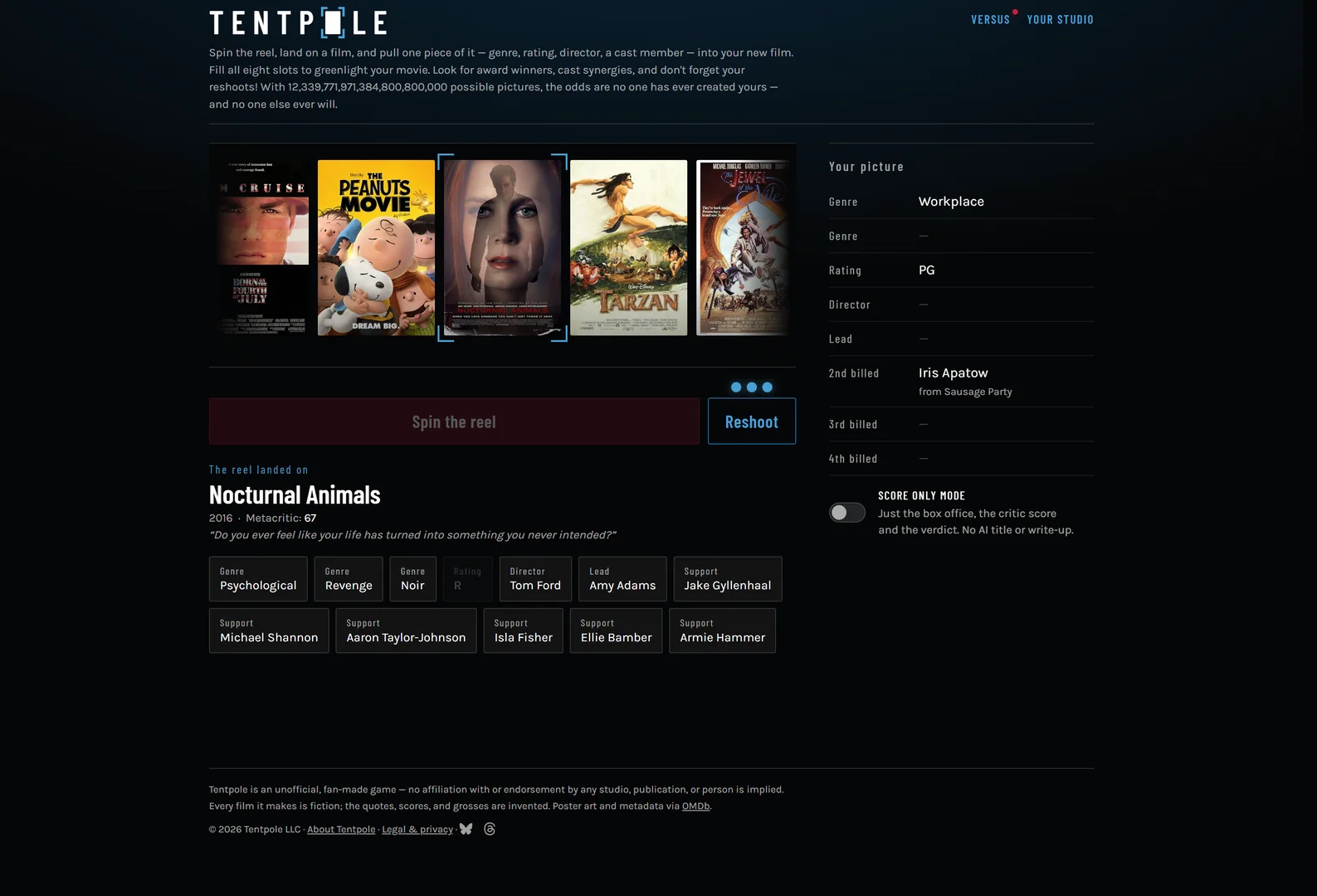Tentpole | screenshot 1